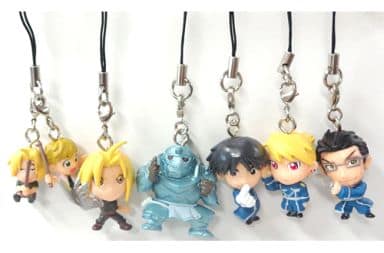 Edward Elric, etc. Fullmetal Alchemist Doko Demo Swing All 6 Types Set Key Chain [USED]