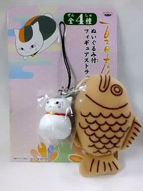 Nyanko-sensei Taiyaki Natsume's Book of Friends Figure Strap with Plush Toy Mascot [USED]