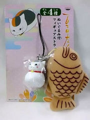 Nyanko-sensei Taiyaki Natsume's Book of Friends Figure Strap with Plush Toy Mascot [USED]