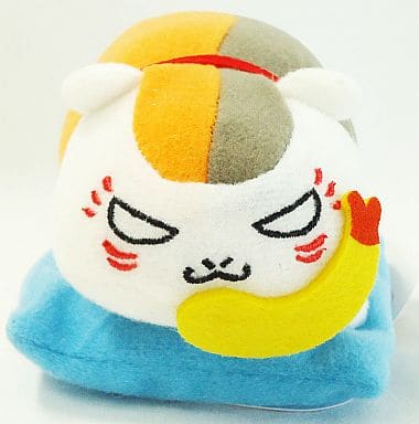 Nyanko-sensei Deep Fried Shrimp Cushion Blue Natsume's Book of Friends Ichiban Kuji Fukkoku! No Tsurezurecho Tenohira Mascot Prize F Key Chain [USED]