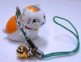 Nyanko-sensei Natsume's Book of Friends Netsuke Strap LaLa Appendix Key Chain [USED]