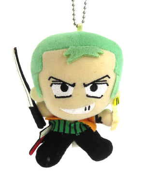 Zoro One Piece Ichiban Kuji Mascot with Ball Chain Mascot with Ball Chain Prize Key Chain [USED]