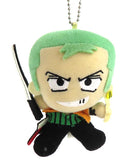 Zoro One Piece Ichiban Kuji Mascot with Ball Chain Mascot with Ball Chain Prize Key Chain [USED]