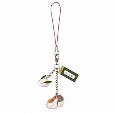 Nyanko-sensei Snow Rabbit Natsume's Book of Friends Ichiban Kuji Bookstore Tamatebako Strap Prize G Key Chain [USED]