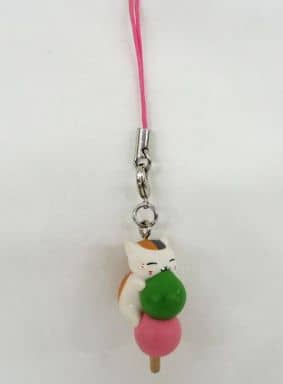 3 Colored Dango Natsume's Book of Friends Nyanko-sensei Strap Vol.3 Japanese Sweets Key Chain [USED]