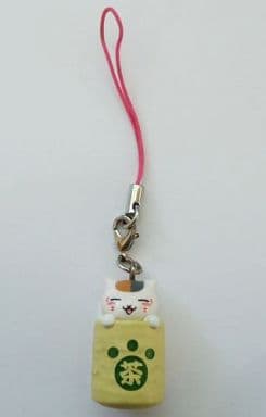 Nyanko-sensei Tea Natsume's Book of Friends Nyanko-sensei Strap Vol.3 Japanese Sweets Key Chain [USED]