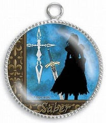 Saber 01 Fate/Zero Kobutsuya Crystal Dome Strap Part 2 Key Chain [USED]