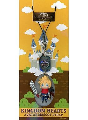 Cloud Kingdom Hearts Mobile Avatar Mascot Strap Key Chain [USED]