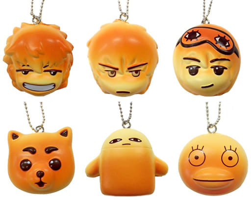 Elizabeth, etc. Gintama Yamazaki Bakery Keychain All 6 Types Set Key Chain [USED]