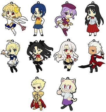 Rin Tohsaka, etc. Carnival Phantasm Pikuriru! Trading Strap All 10 Types Set Key Chain [USED]