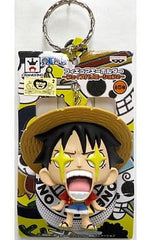 Monkey D. Luffy One Piece Figure Key Chain Face Variation 2 Key Chain [USED]