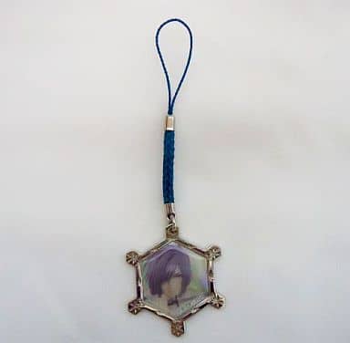 Hajime Saito Crystal of Snow Hakuouki: Demon of the Fleeting Blossom A Memory of Snow Flowers Netsuke Strap Limited Quantity Key Chain [USED]
