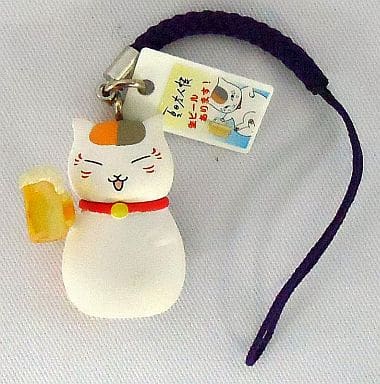 Nyanko-sensei Toriaezu Nama Natsume's Book of Friends Nonbee Yokocho Strap Key Chain [USED]