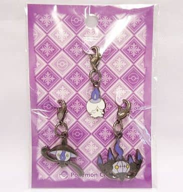 Litwick Lampent Chandelure Pokemon Metal Charm Set Pokemon Museum Party Limited Charm [USED]