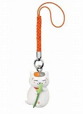 Playful Nyanko-sensei 2 Natsume's Book of Friends Nyanko-sensei Tsurezure Netsuke Strap Part2 Key Chain [USED]