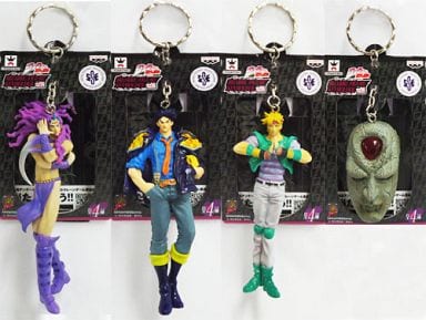 Joseph Joestar, etc. JoJo's Bizarre Adventure BIZARRE FIGURE KEYHOLDER Vol.2 All 4 Types Set Key Chain [USED]
