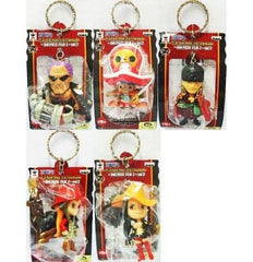 Zephyr, etc. One Piece Film Z Deformed Figure Key Chain Vol.2 All 5 Types Set Key Chain [USED]