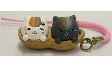 Nyanko-sensei Spring Peanuts Natsume's Book of Friends Nyanko-sensei Season By Season Strap Key Chain [USED]