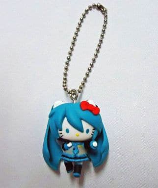 Hatsune Miku Hello Kitty B Vocaloid X Hello Kitty Ball Chain Mascot Key Chain [USED]