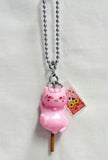 Nyanko-sensei Kneaded Candy Pink Natsume's Book of Friends Japanese Sweets Mascot 2 Key Chain [USED]