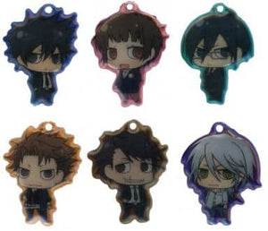 Shinya Kougami, etc. Psycho-Pass Taito Kuji Honpo Reflector Key Chain Prize H All 6 Types Set Key Chain [USED]