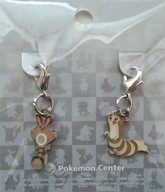 Sentret Furret Pokemon National Pokedex Metal Charm Pokemon Center Limited Set of 2 Charm [USED]