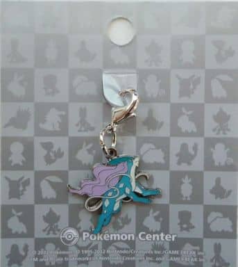 Suicune Pokemon National Pokedex Metal Charm Pokemon Center Limited Charm [USED]
