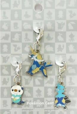 Oshawott Dewott Samurott Pokemon National Pokedex Metal Charm Pokemon Center Limited Set of 3 Charm [USED]