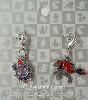 Zorua Zoroark Pokemon National Pokedex Metal Charm Pokemon Center Limited Set of 2 Charm [USED]