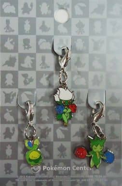 Budew Roselia Roserade Pokemon National Pokedex Metal Charm Pokemon Center Limited Set of 3 Charm [USED]