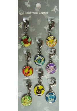 Eevee, etc. Pokemon Eevee Collection Charm 8 Character Set Pokemon Center Limited Charm [USED]