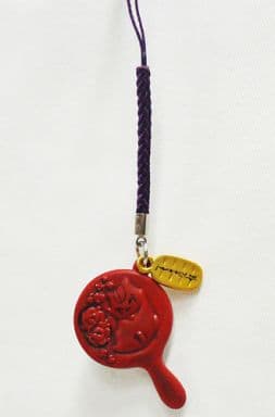 Nyanko-sensei Hand Mirror Natsume's Book of Friends Nyanko-sensei Wood Carving Style Collection Key Chain [USED]