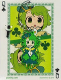 GUMI Clover Ver. Exit Tunes Presents Gumity From Megpoid Trump Motif Rubber Strap Limited Quantity CD Purchase Bonus Key Ring [USED]