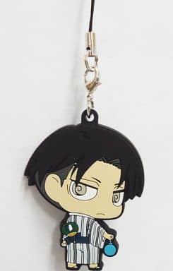 Levi Yukata Ver. Attack on Titan Rubber Charm Kyomaf Commemorative Goods Kyoto International Manga Anime Fair 2013 Limited Key Chain [USED]