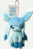 Glaceon Pokemon I Love Eevee Plush Toy That Can Be Attached to a Bag with A Playing Card Motif. 1 Plush Toys [USED]