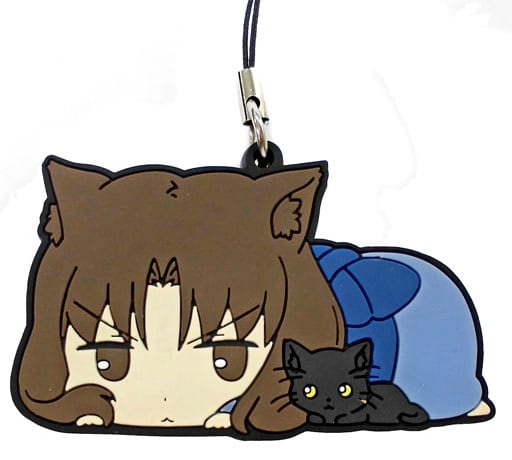 Ryougi Shiki prone Secret The Garden of Sinners: Future Gospel Rubber Charm Key Chain [USED]