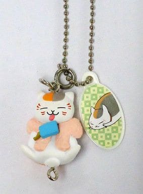 Ice & Nyanko-sensei Natsume's Book of Friends Nyanko-sensei Tsurezure Mascot Key Chain [USED]