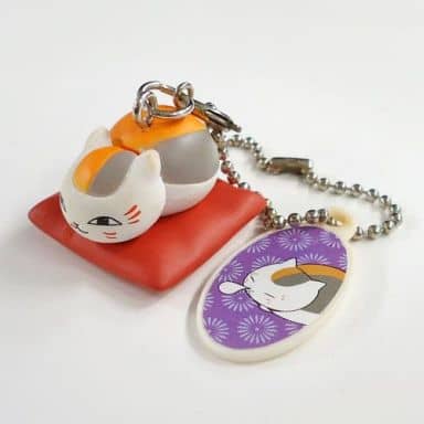 Nyanko-sensei Relaxing Natsume's Book of Friends Nyanko-sensei Tsurezure Mascot Key Chain [USED]