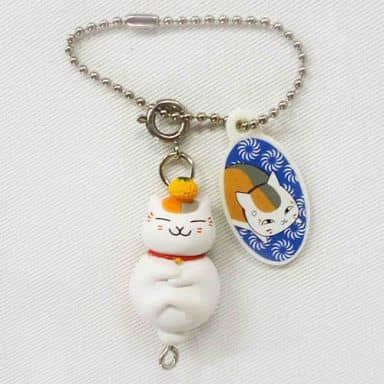 Mikan & Nyanko-sensei Natsume's Book of Friends Nyanko-sensei Tsurezure Mascot Key Chain [USED]