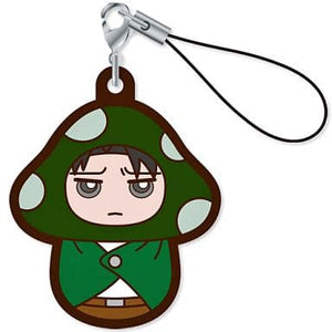 Levi Attack on Titan Charanoko Rubber Charm Key Chain [USED]