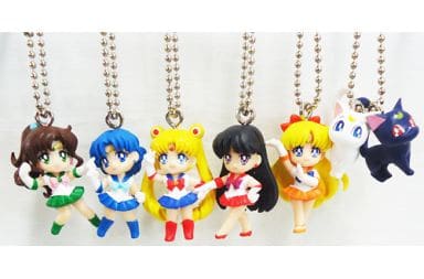 Sailor Venus, etc. Sailor Moon Sailor Moon Swing All 6 Types Set Key Chain [USED]