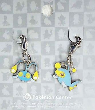 Chinchou Lanturn Pokemon National Pokedex Metal Charm Pokemon Center Limited Set of 2 Charm [USED]