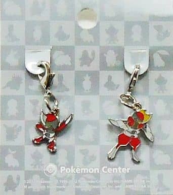 Pawniard Bisharp Pokemon National Pokedex Metal Charm Pokemon Center Limited Set of 2 Charm [USED]