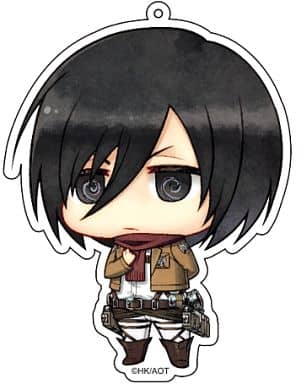 Mikasa Salute Ver. Attack on Titan Deka Key Chain Key Chain [USED]