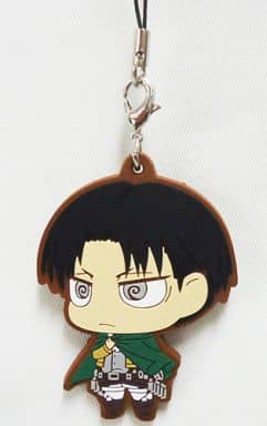 Levi Attack on Titan Ichiban Kuji Wings of Freedom Chimi Chara Rubber Strap Prize H Key Chain [USED]