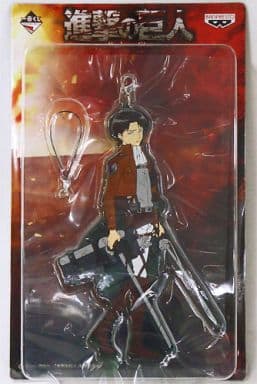 Levi Ackerman Big Attack on Titan Ichiban Kuji Rubber Charm animate Girls Festival 2013 Limited Wall Maria Garagara Prize Key Chain [USED]