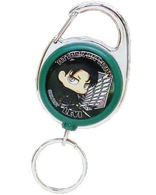 Levi Attack on Titan Chimi Chara Reel Strap with Measure Key Chain [USED]