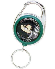 Levi Attack on Titan Chimi Chara Reel Strap with Measure Key Chain [USED]