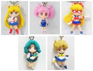 Sailor Moon, etc. Sailor Moon Sailor Swing 2 All 5 Types Set Key Chain [USED]