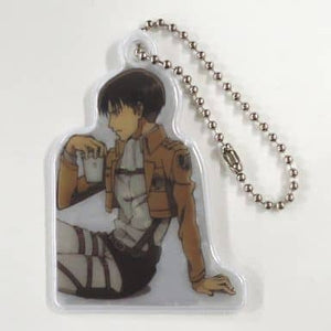 Levi Ackerman Attack on Titan Reflector Key Chain 7-Eleven Limited Campaign Goods Key Chain [USED]